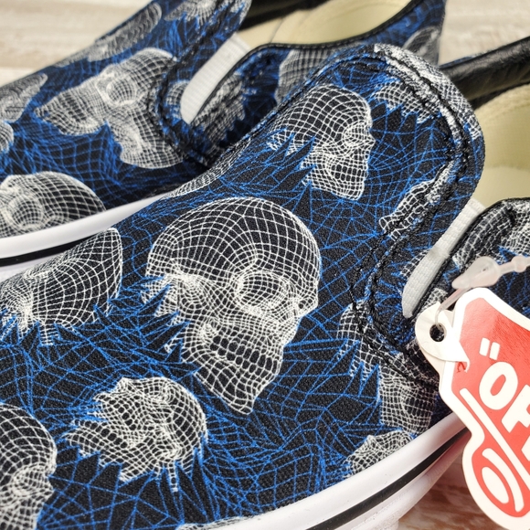 Vans Classic Slip On Wire Frame Skulls - Picture 2 of 7